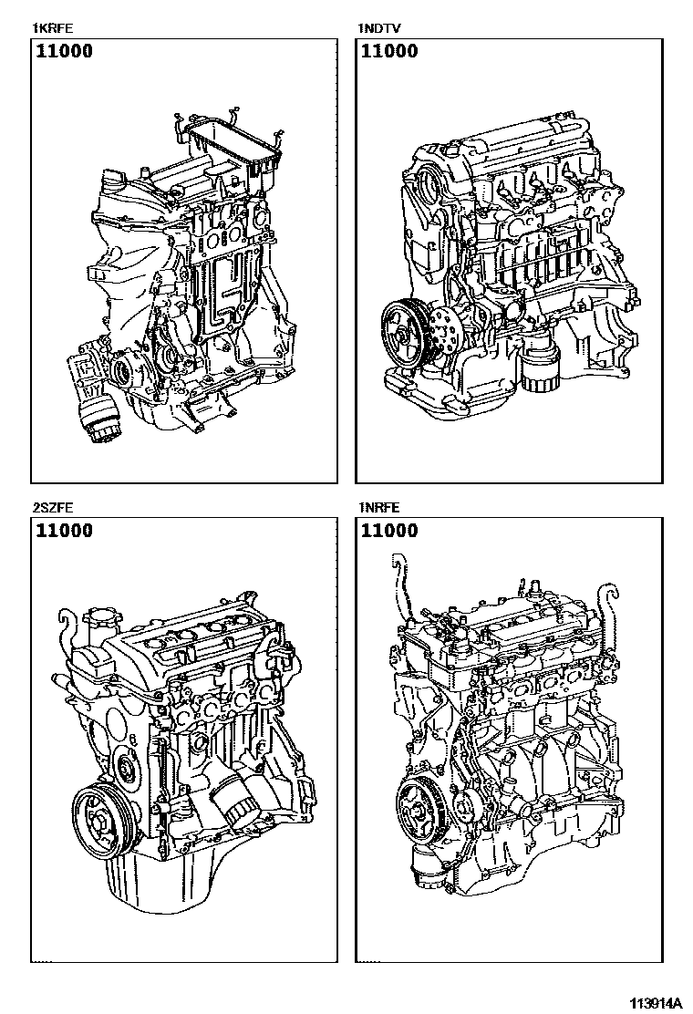 Toyota YARIS-FRP 2009 — Partial Engine Assembly