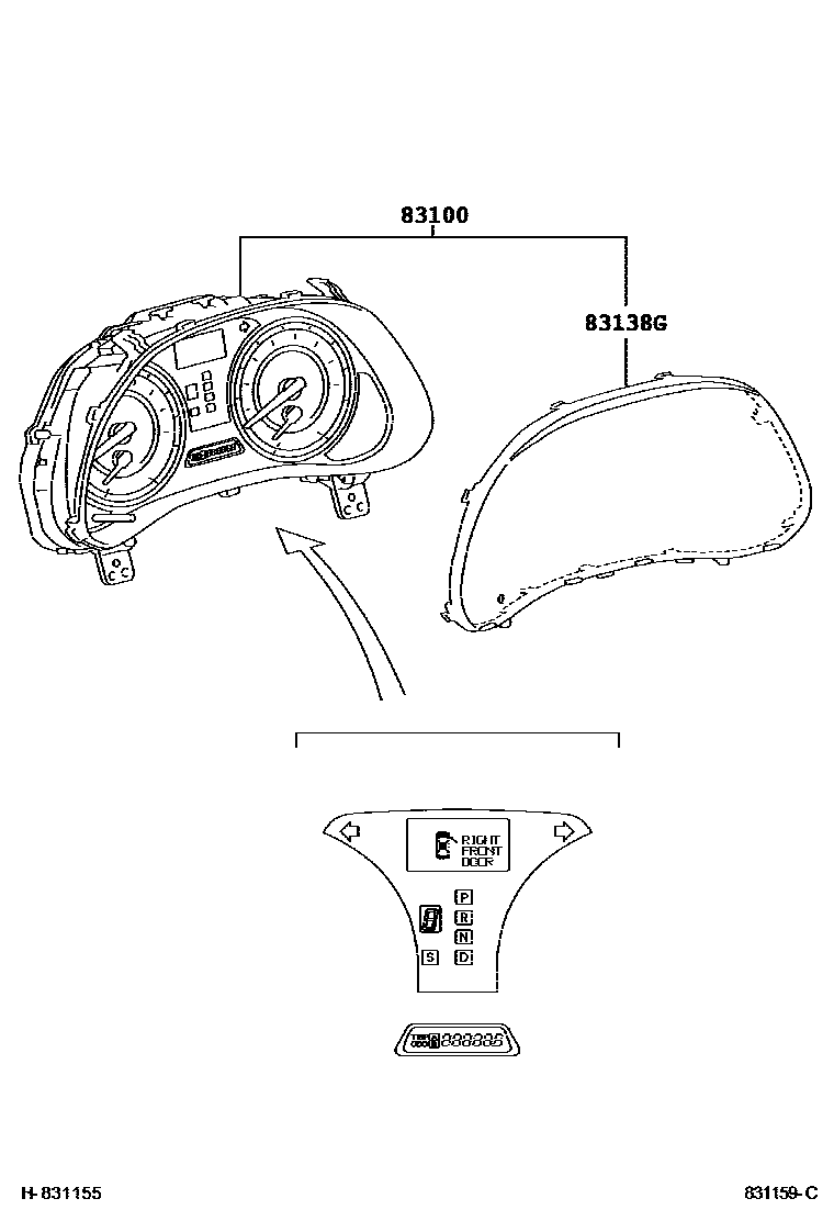 Lexus IS250-300 2010 — Meter