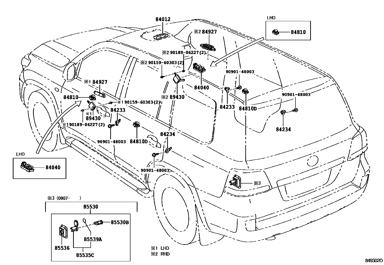 Toyota Land-Cruiser 2010 — Switch & Relay & Computer