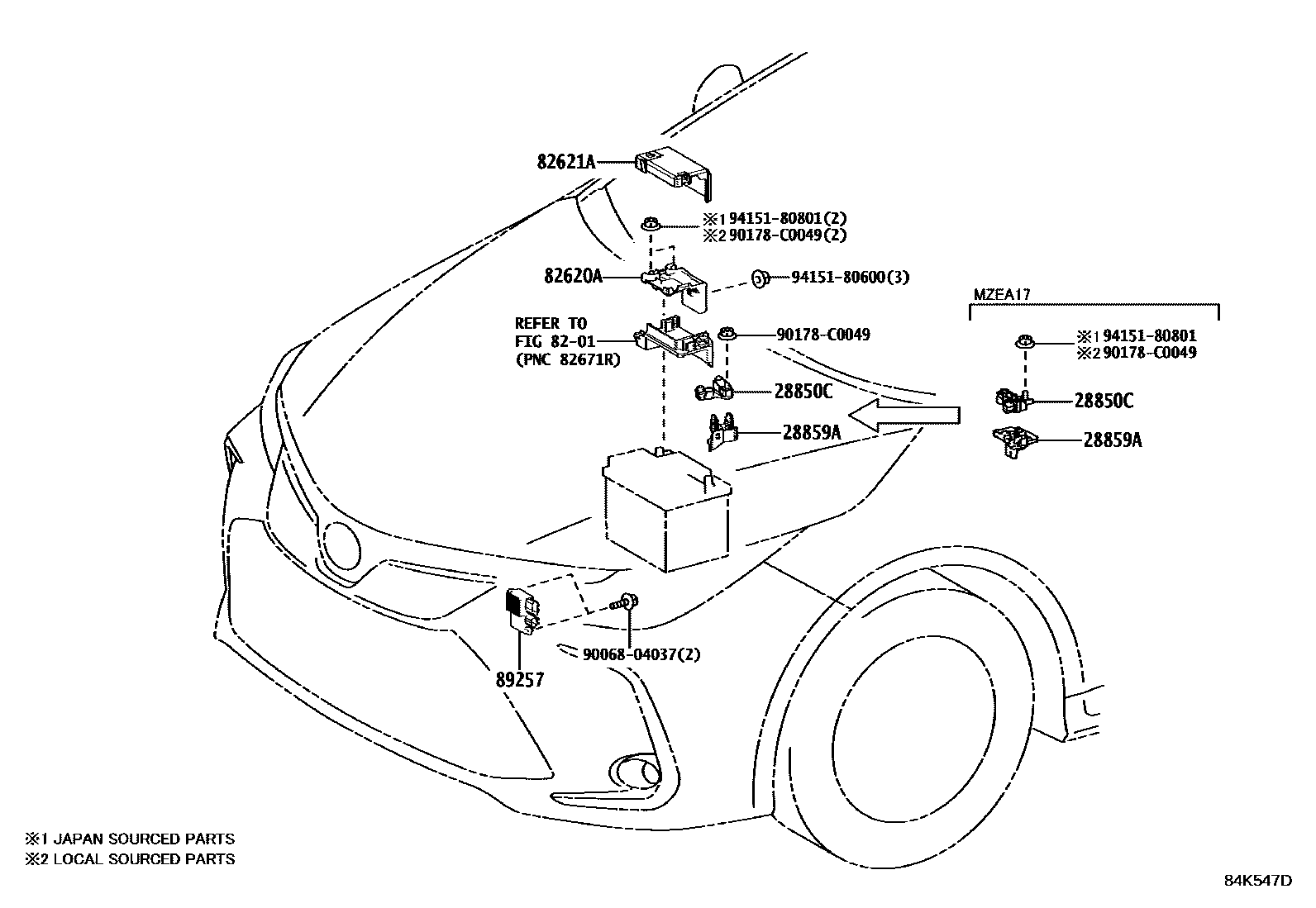 Toyota Corolla 2022 — Switch & Relay & Computer