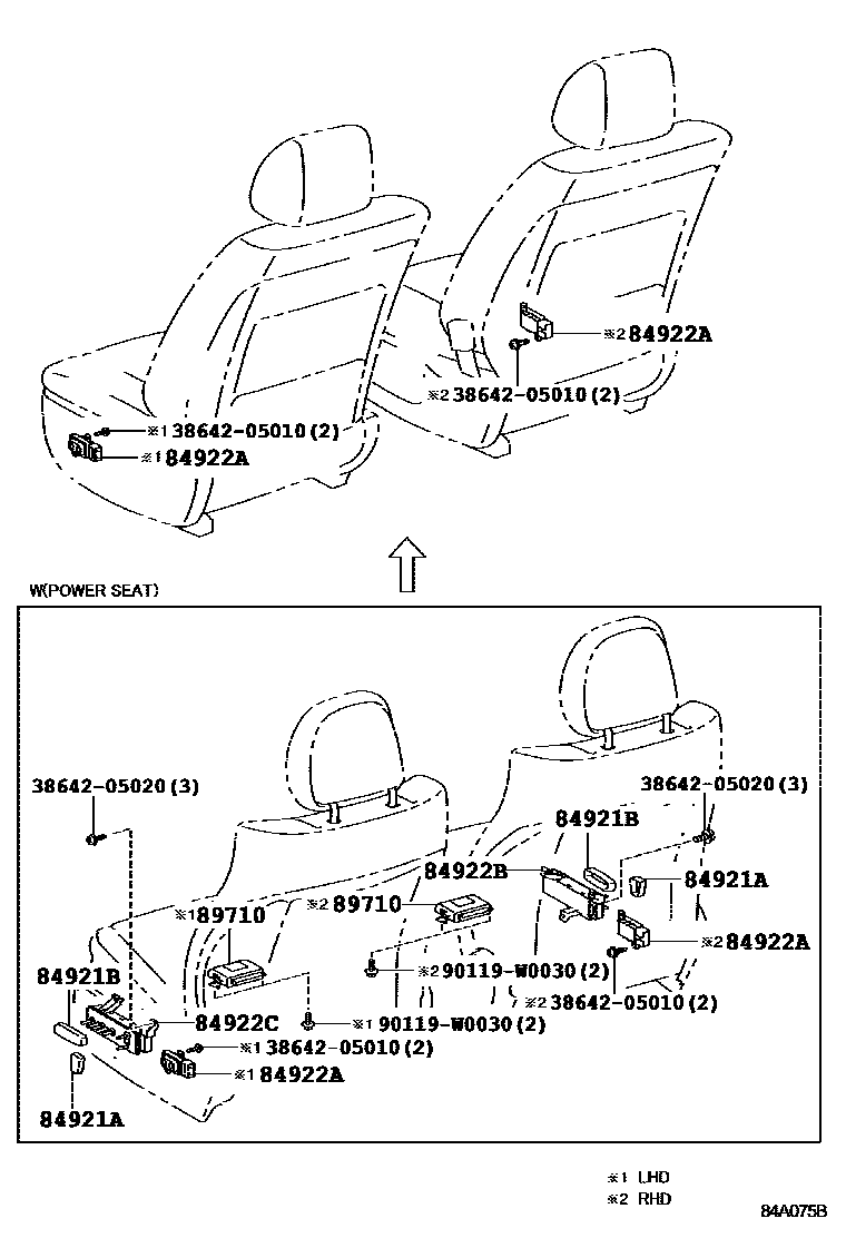 Toyota Avensis 2009 — Switch & Relay & Computer