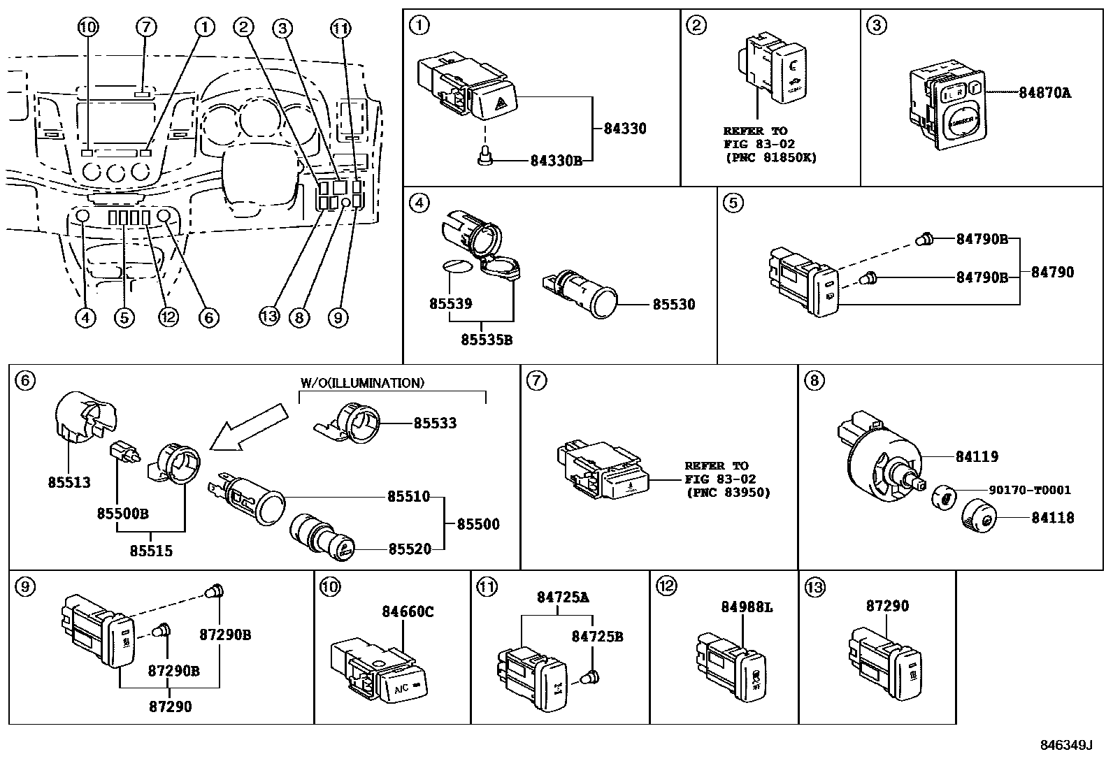 Toyota Hilux 2010 — Switch & Relay & Computer