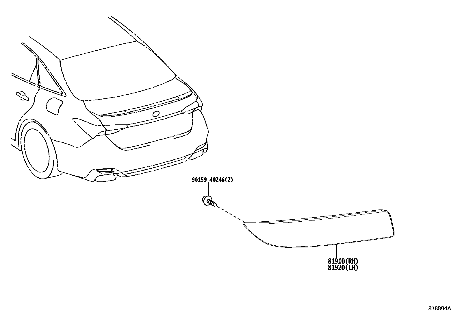 Toyota Avalon-China 2023 — Reflector Reflex