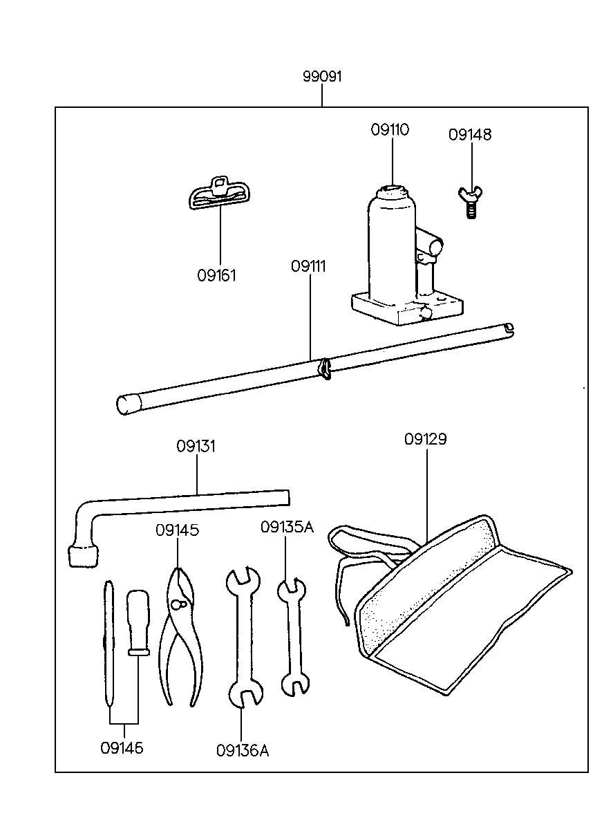 Hyundai 그레이스 95 Wgn Long 12 Top Grade T2 N/A ????? 2000 — 09-091:Ovm Tool