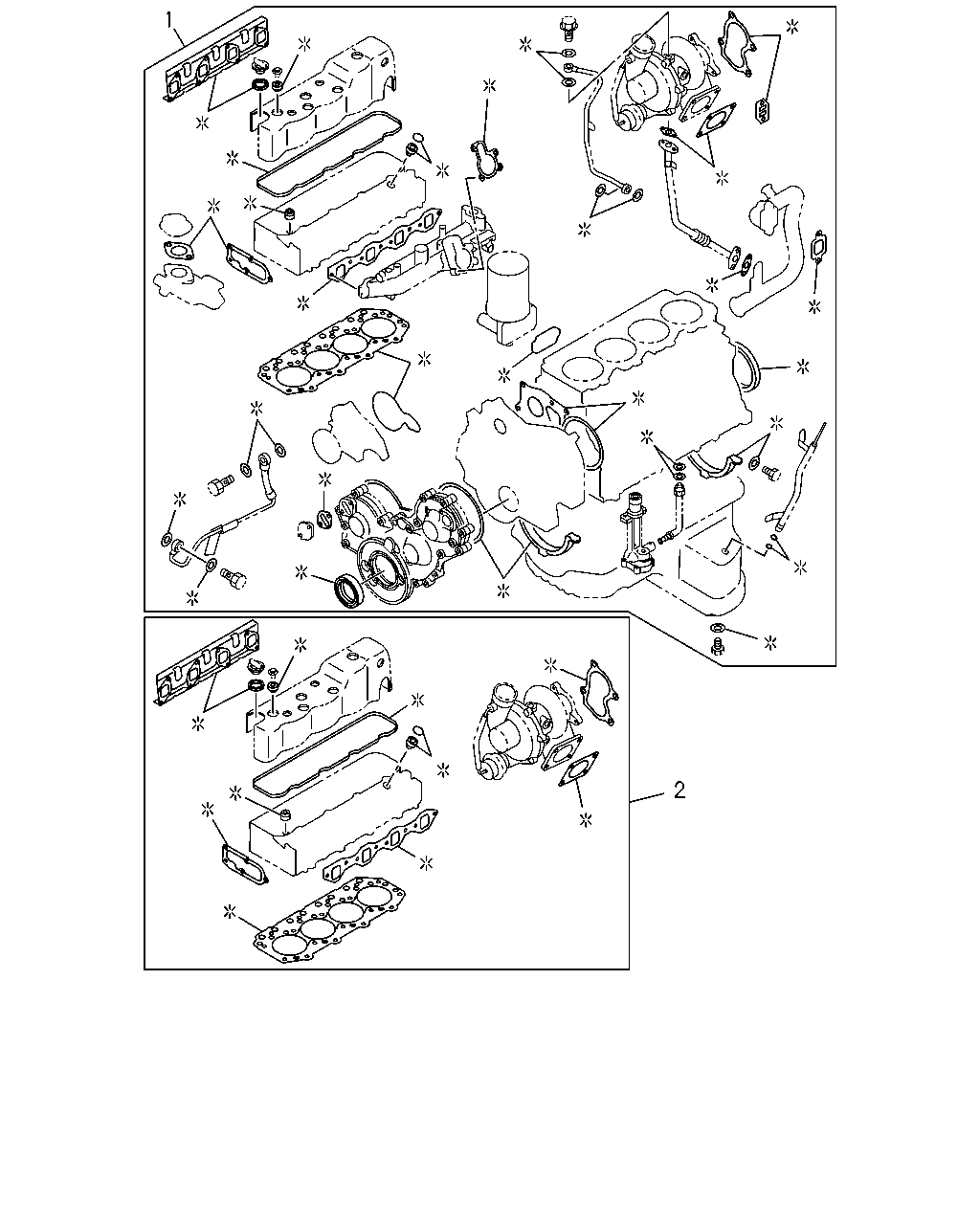 Isuzu TFR/TFS-LHD 2012 — Engine Gasket Kit — 4JA1-TC