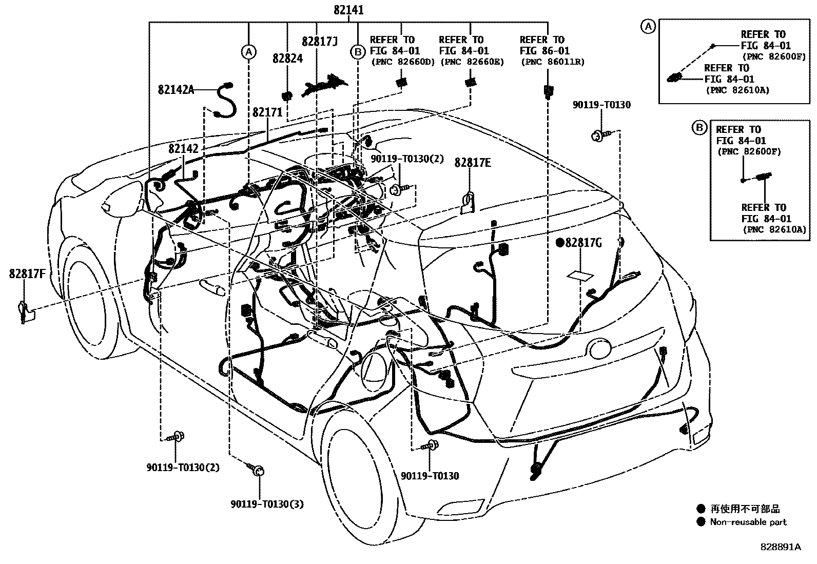Toyota Yaris 2015 — Faisceaux Et Fixations