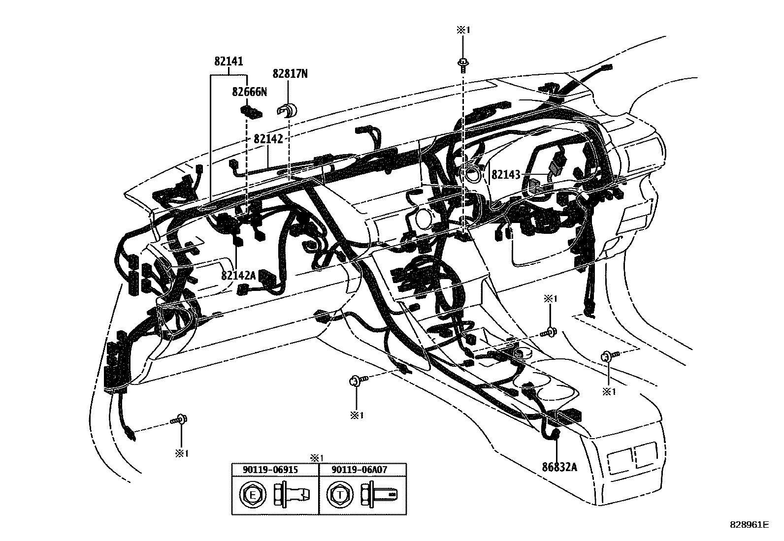 Lexus IS2-3 2018 — Faisceaux Et Fixations
