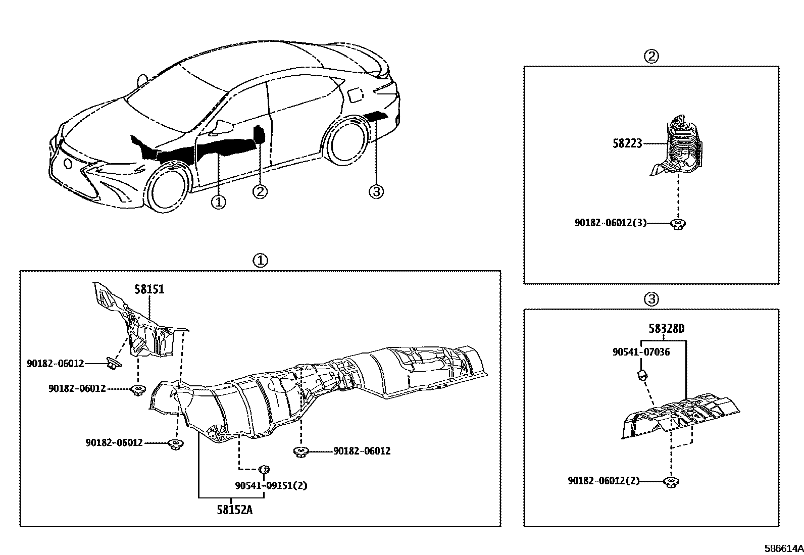 Lexus ES350-300H-2 2022 — Isolant De Plancher
