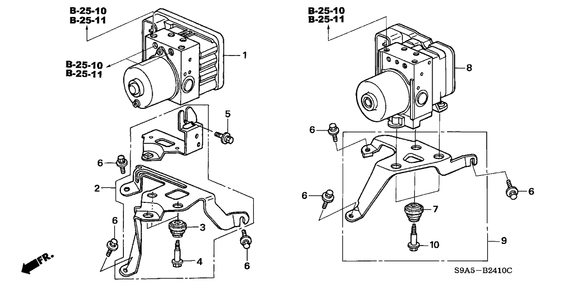 Honda CR-V 2002 — ABS Modulator