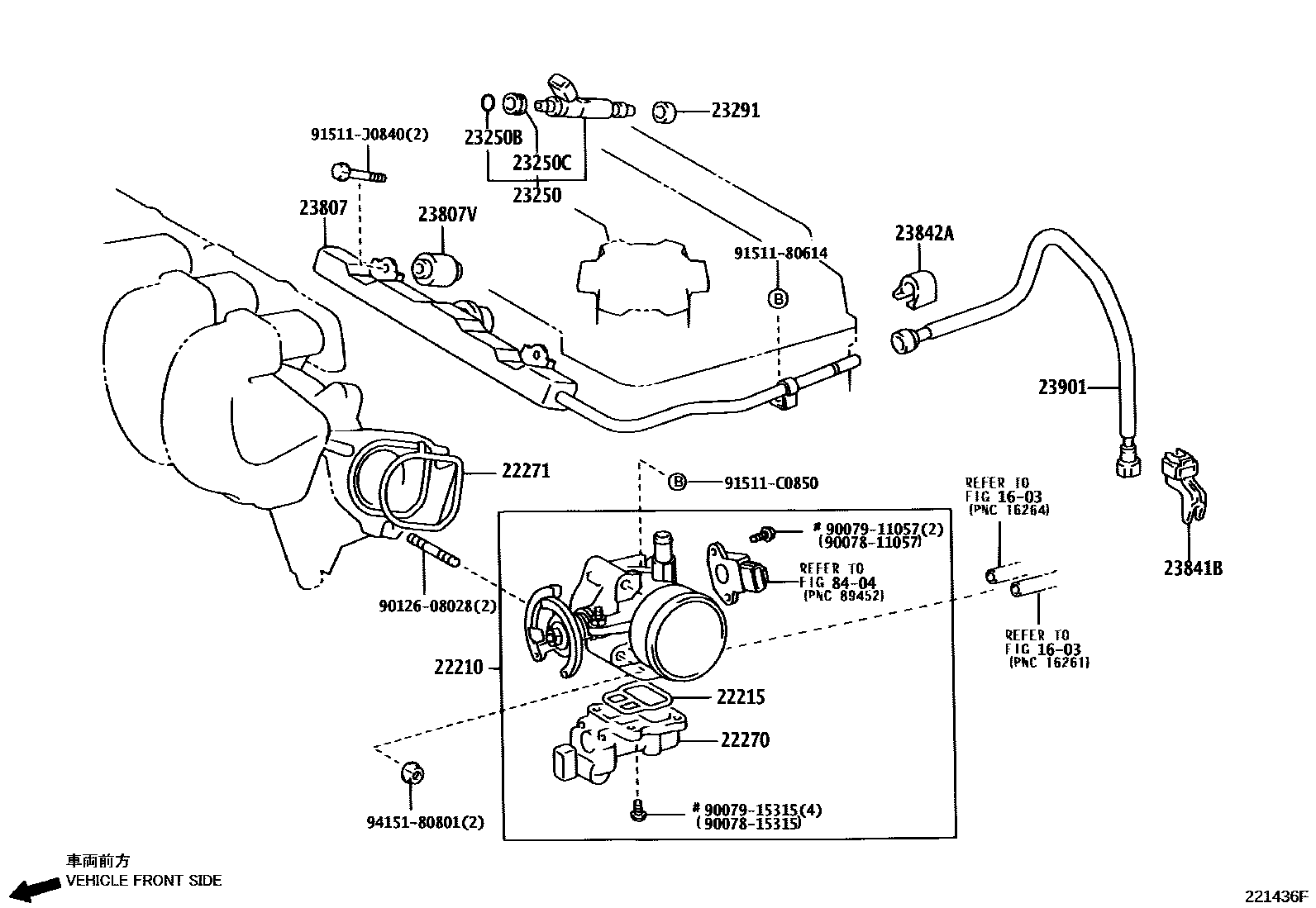 Toyota COROLLA-S-AFRICA 2005 — Systeme D'Injection Carburant