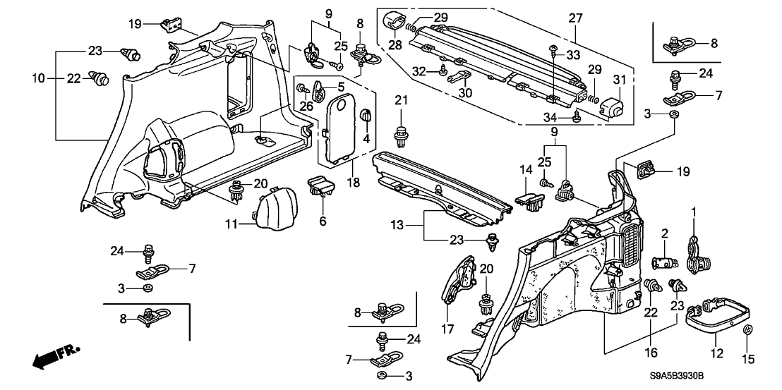 Honda CR-V 2004 — Side Lining