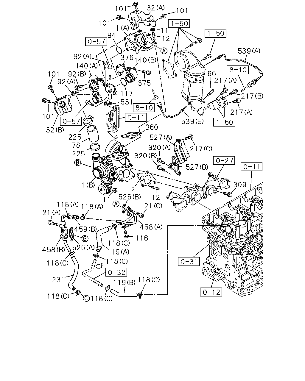 Isuzu TFR/TFS(Europe)-LHD 2014 — Turbocharger System — No.1