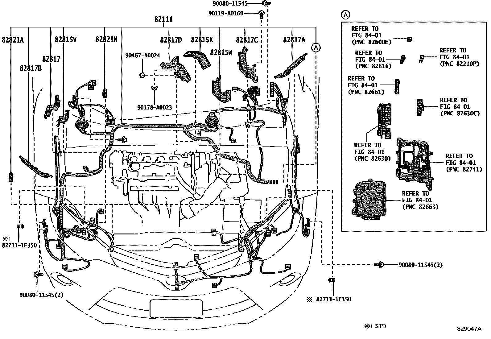 Toyota Corolla 2014 — Faisceaux Et Fixations