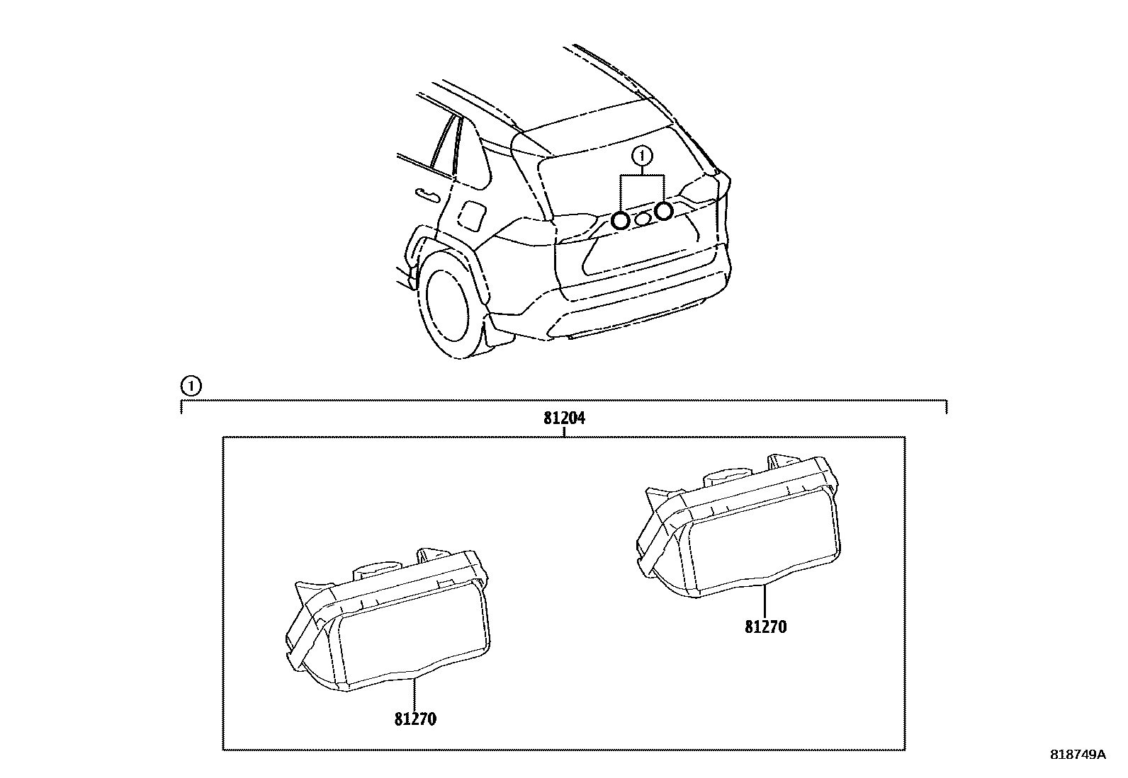 Toyota RAV4-JPP 2021 — Eclaireur De Plaque