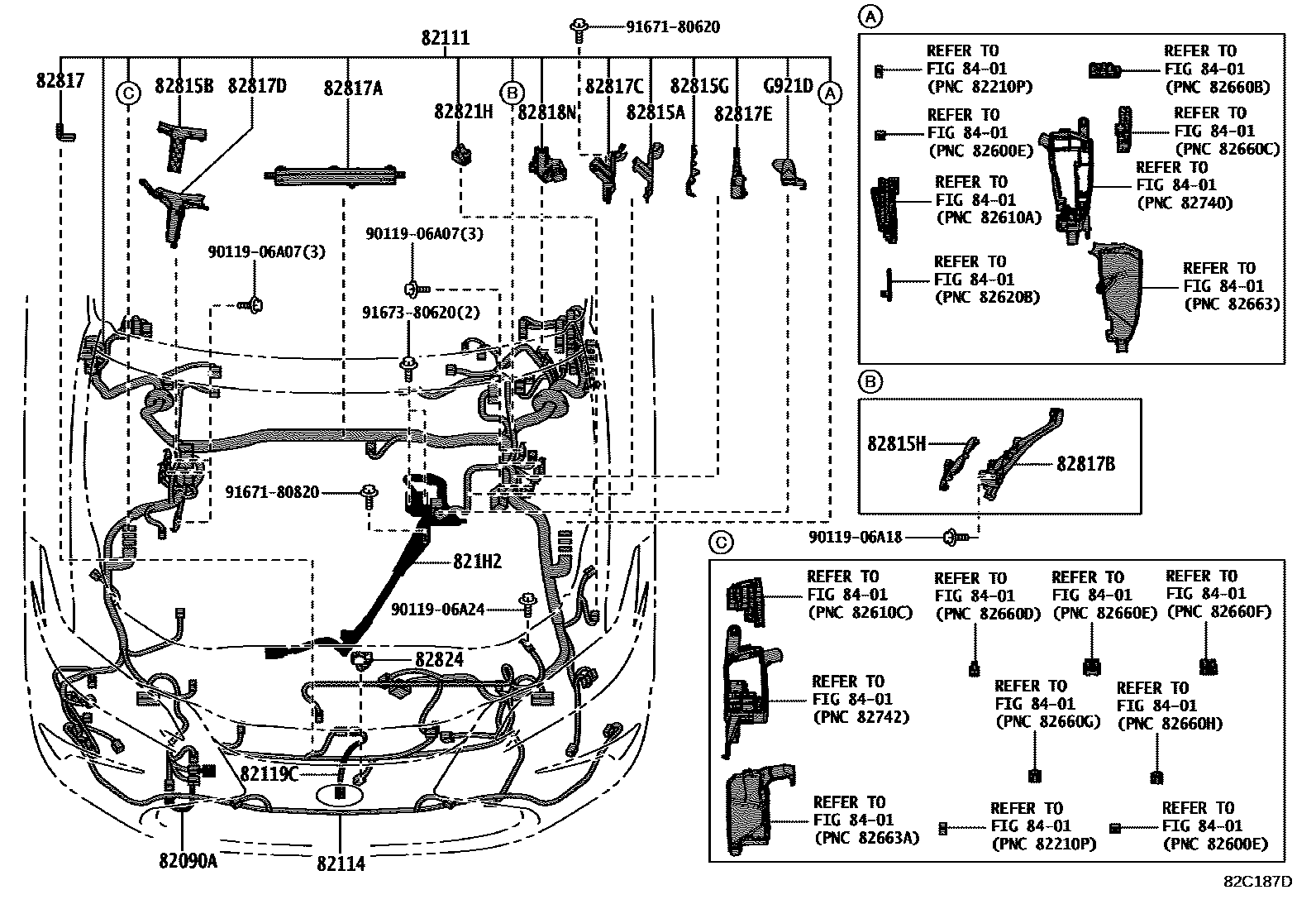 Lexus ES350-300H-2 2022 — Faisceaux Et Fixations