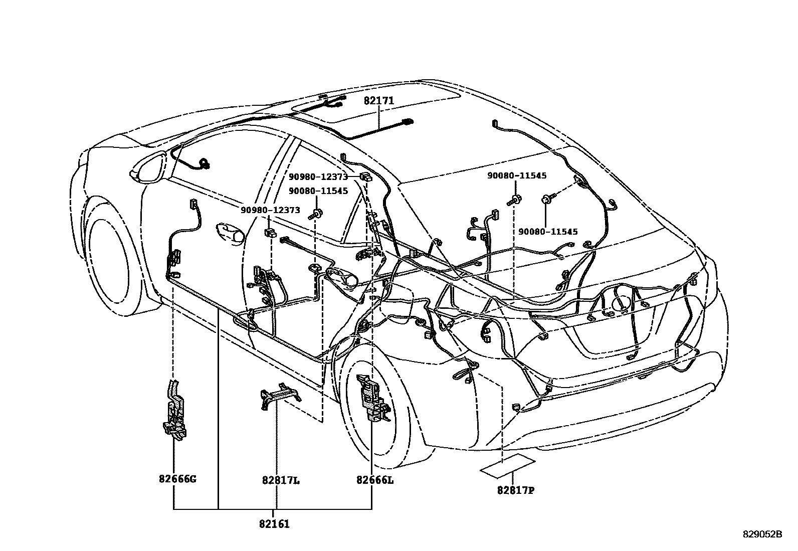 Toyota Corolla 2014 — Faisceaux Et Fixations