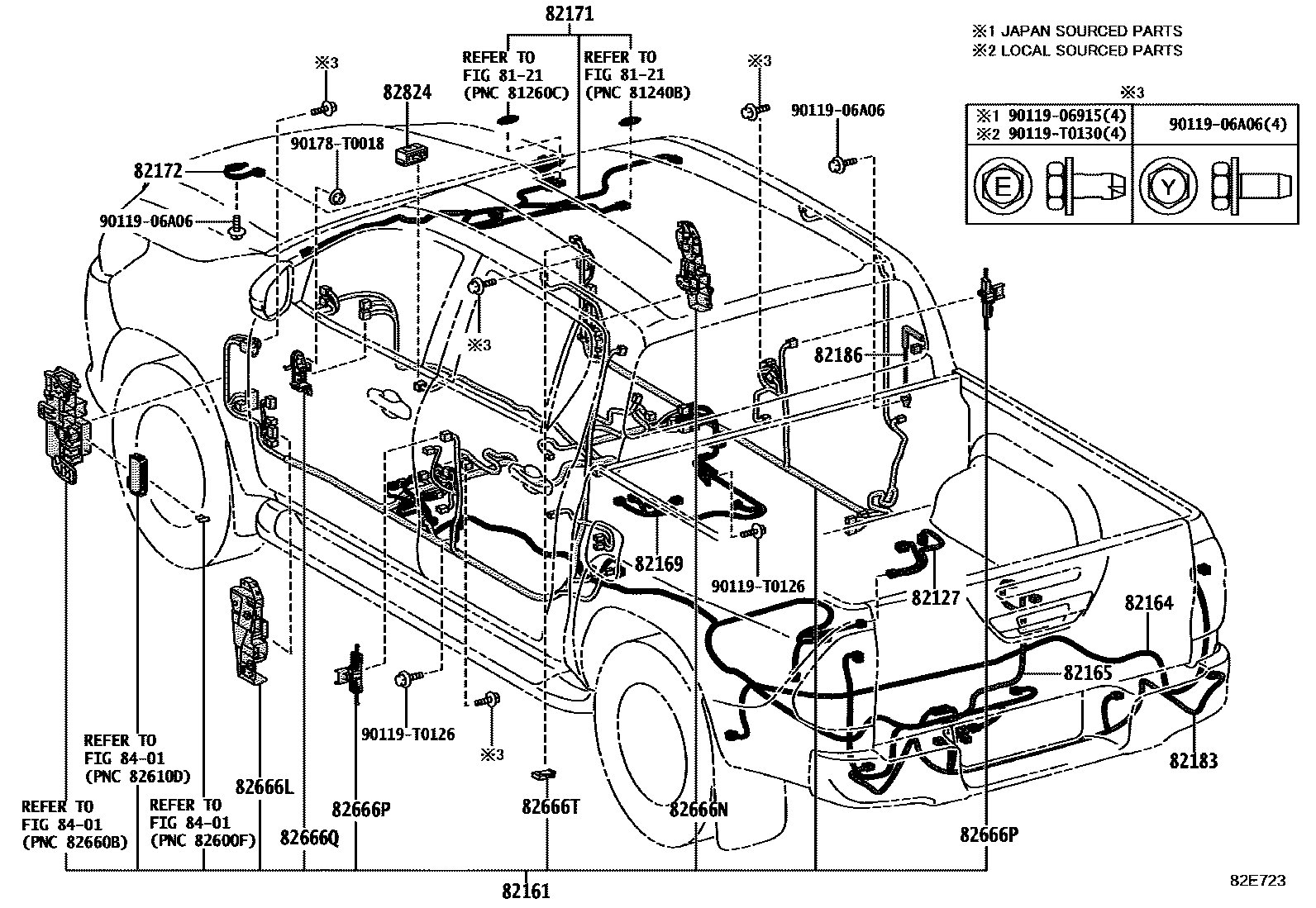 Toyota HILUX-DOUBLE-CAB 2022 — Faisceaux Et Fixations
