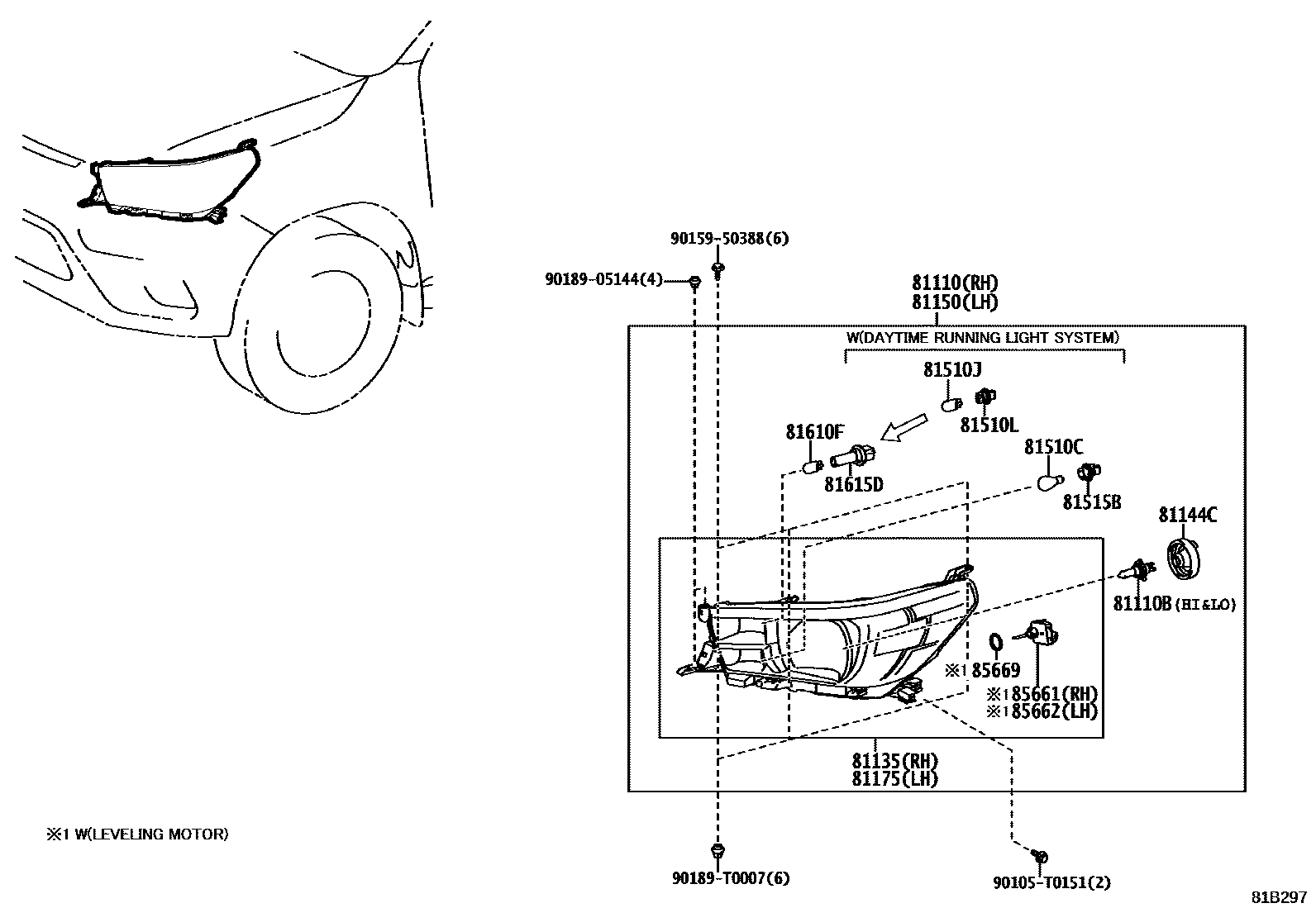 Toyota HILUX-DOUBLE-CAB 2022 — Phares