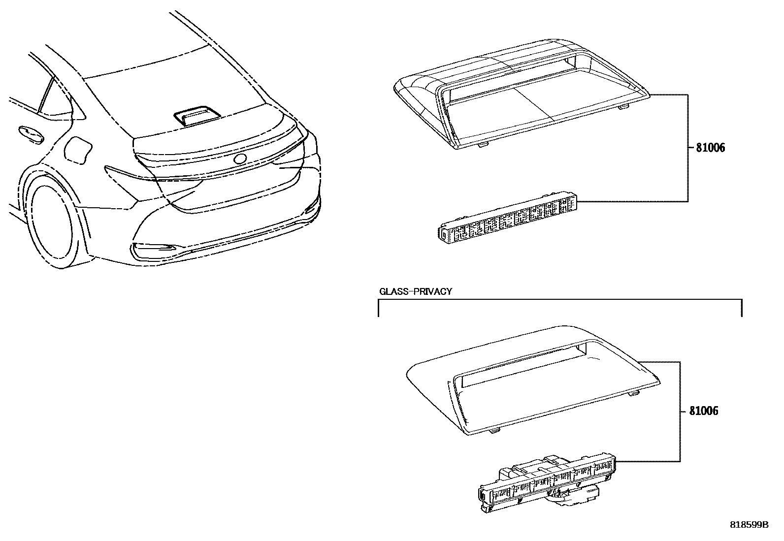 Lexus ES350-300H-2 2022 — Feu Stop Central