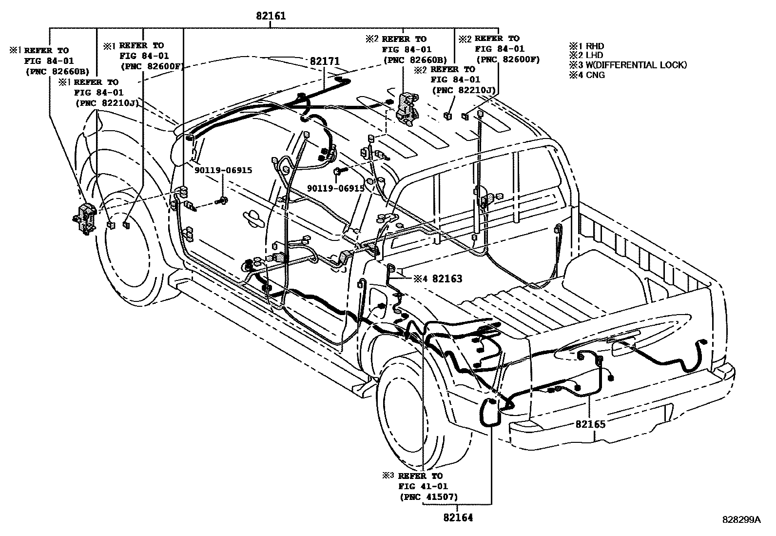 Toyota Hilux 2012 — Faisceaux Et Fixations