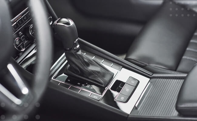 Transmission, interior, and body